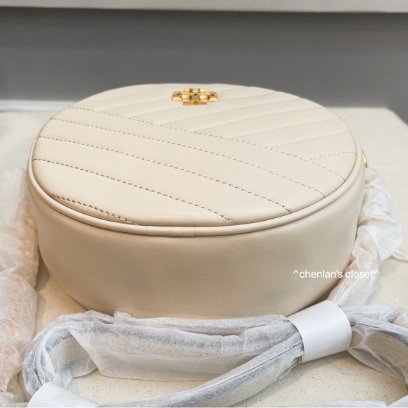 🎀NeW! Tory Burch Kira Chevron Circle Bag - Picture 10 of 17